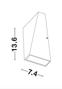 Аплик LED Nova-Luce 6W 3000K външен стенен - 7
