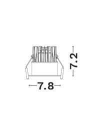 Луничка Nova-Luce 12W LED топла светлина за таван - 4