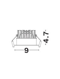 Луничка Nova-Luce 12W LED топла светлина 3000K - 3