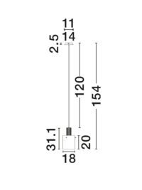 Пендел Nova-Luce с фасунга E27, 12W - 5