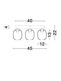 Плафон LED Nova-Luce 28W 3000K - 5