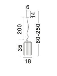 Пендел Nova-Luce LED 10W 3000K - 6