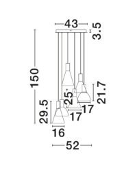 Полилей Nova-Luce LED 41W топла светлина 3000K - 11