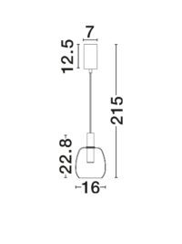 Пендел Nova-Luce LED 7W топла светлина 3000K - 8