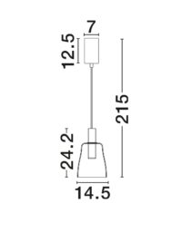 Пендел Nova-Luce LED 7W 3000K - 8