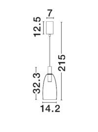 Пендел Nova-Luce LED 7W 3000K - 8