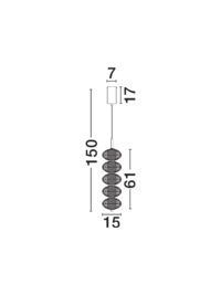 Пендел LED Nova-Luce 30W 3000K - 7