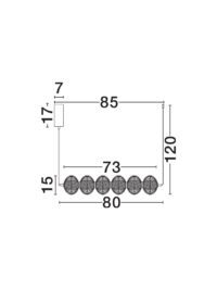 Полилей Nova-Luce LED 3.4W топла светлина 3000K - 5