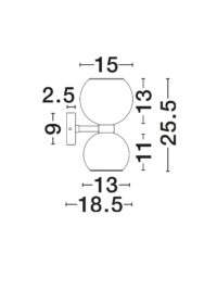 Аплик Nova-Luce, 2x5W, E14 - 8