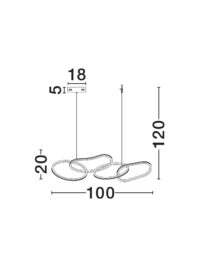 Полилей Nova-Luce LED 51.5W 3000K - 9