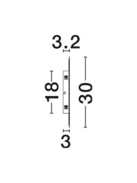 Аплик LED Nova-Luce 2.25W топла светлина 3000K - 15