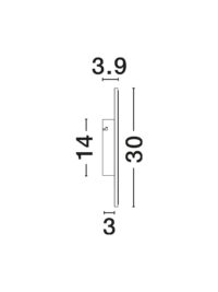 Аплик Nova-Luce LED 20.5W топла светлина 3000K - 9