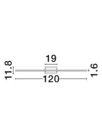 Аплик Nova-Luce LED 28.5W топла светлина 3000K - 9