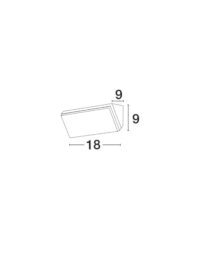 Аплик LED Nova-Luce 12W топла светлина 3000K - 3
