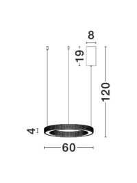 Полилей Nova-Luce LED 60W топла светлина 3000K - 8
