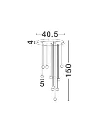 Полилей Nova-Luce LED 10x4.5W топла светлина 3000K - 7