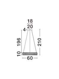 Полилей Nova-Luce LED 4.6W топла светлина 3000K - 6