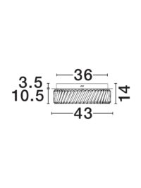 Плафон LED Nova-Luce 3.4W топла светлина 3000K - 5