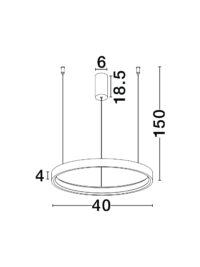 Полилей Nova-Luce LED 30W 3000K - 8