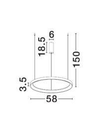 Полилей Nova-Luce LED 4.8W топла светлина 2700K - 6