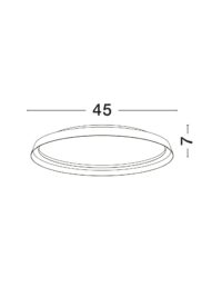 Плафон LED Nova-Luce 38W регулируем спектър Ф45см - 6