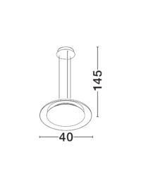 Пендел Nova-Luce LED 24W димеруем, регулируем спектър - 6