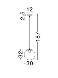 Пендел Nova-Luce E27 12W - 4
