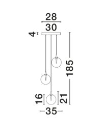 Полилей Nova-Luce LED 15W топла светлина 3000K - 6
