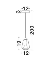 Пендел Nova-Luce LED 8W 3000K - 6
