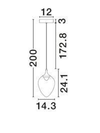 Пендел Nova-Luce LED 6W 3000K - 6