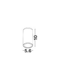 Луничка Nova-Luce GU10 10W за открит монтаж - 2