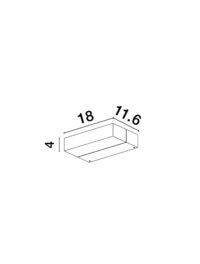 Аплик LED Nova-Luce 6W топла светлина 3000K - 5