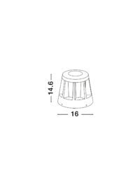 Външна лампа Nova-Luce LED 82W топла светлина - 7