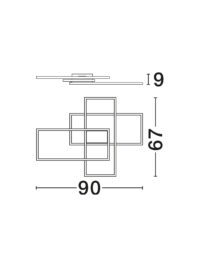Плафон Nova-Luce LED 5.5W топла светлина 3000K - 7