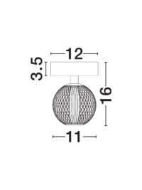 Плафон Nova-Luce LED 4W топла светлина 3200K - 5