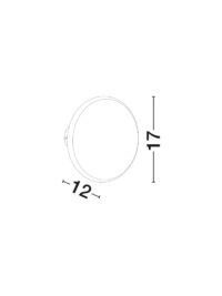 Аплик LED 14W Nova-Luce топла светлина 3000K - 5