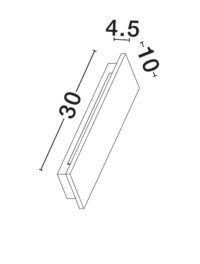Аплик LED Nova-Luce 10W топла светлина 3000K - 7