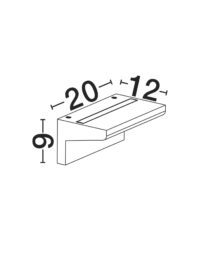 Аплик LED Nova-Luce 6W, топла светлина 3000K - 6