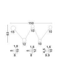 Аплик Nova-Luce LED 3.4W 3000K - 6