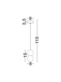 Пендел Nova-Luce G9 2x5W - 7