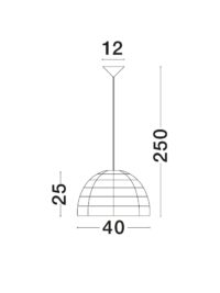 Пендел Nova-Luce E27, 1x12W - 8