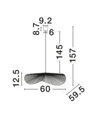 Пендел Nova-Luce с фасунга E27, 1x12W - 7