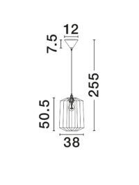 Пендел Nova-Luce E27 1x12W - 6