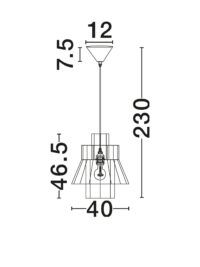 Плафон Nova-Luce, E27, 12W - 7