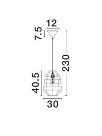 Пендел Nova-Luce E27 1x12W - 7