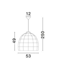Пендел Nova-Luce E27 1x12W - 3