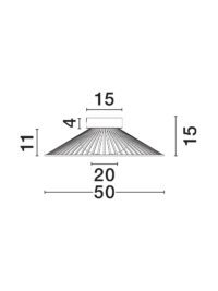 Плафон Nova-Luce 15W LED, топла светлина 3000K, Ø50см - 6