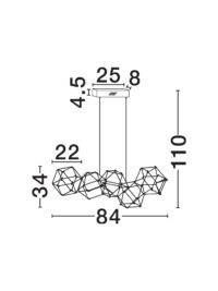 Полилей Nova-Luce 9695211 LED 2.2W топла светлина - 7