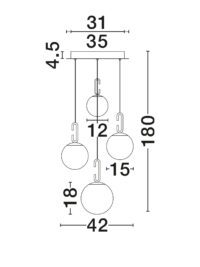 Полилей Nova-Luce LED 30W топла светлина 3000K - 9