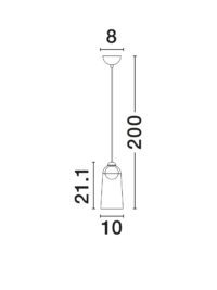 Пендел Nova-Luce LED 5W 3000K съвременен - 6